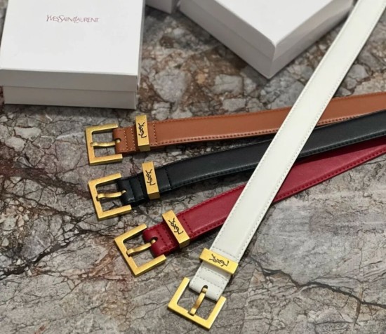 YSL חגורה עור 