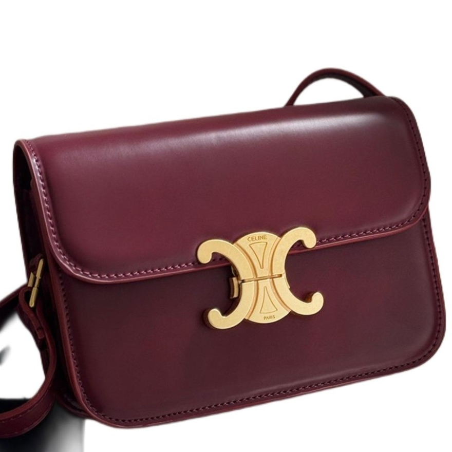 תיק סלין בורדו 