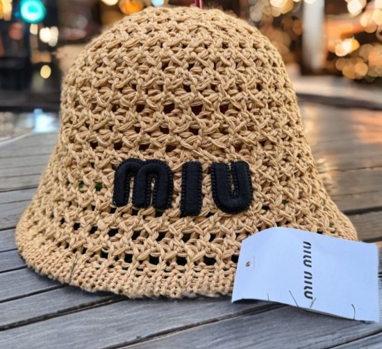 כובע קש MIU MIU
